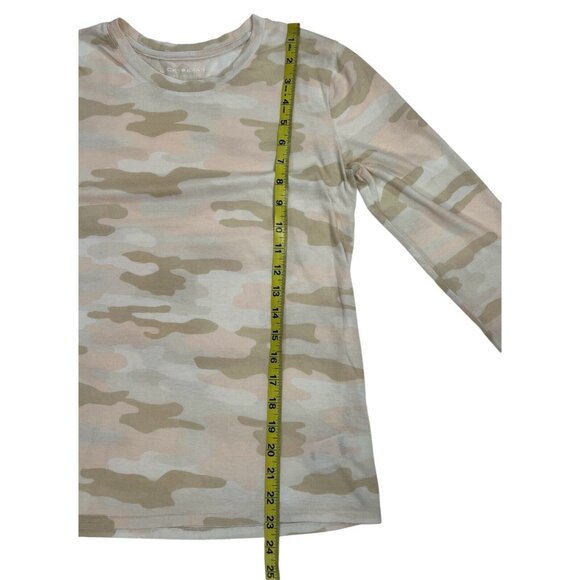 Lucky Brand Women Pink Camo Size Small Lightweight Tee 3/4 Sleeve - Picture 3 of 7
